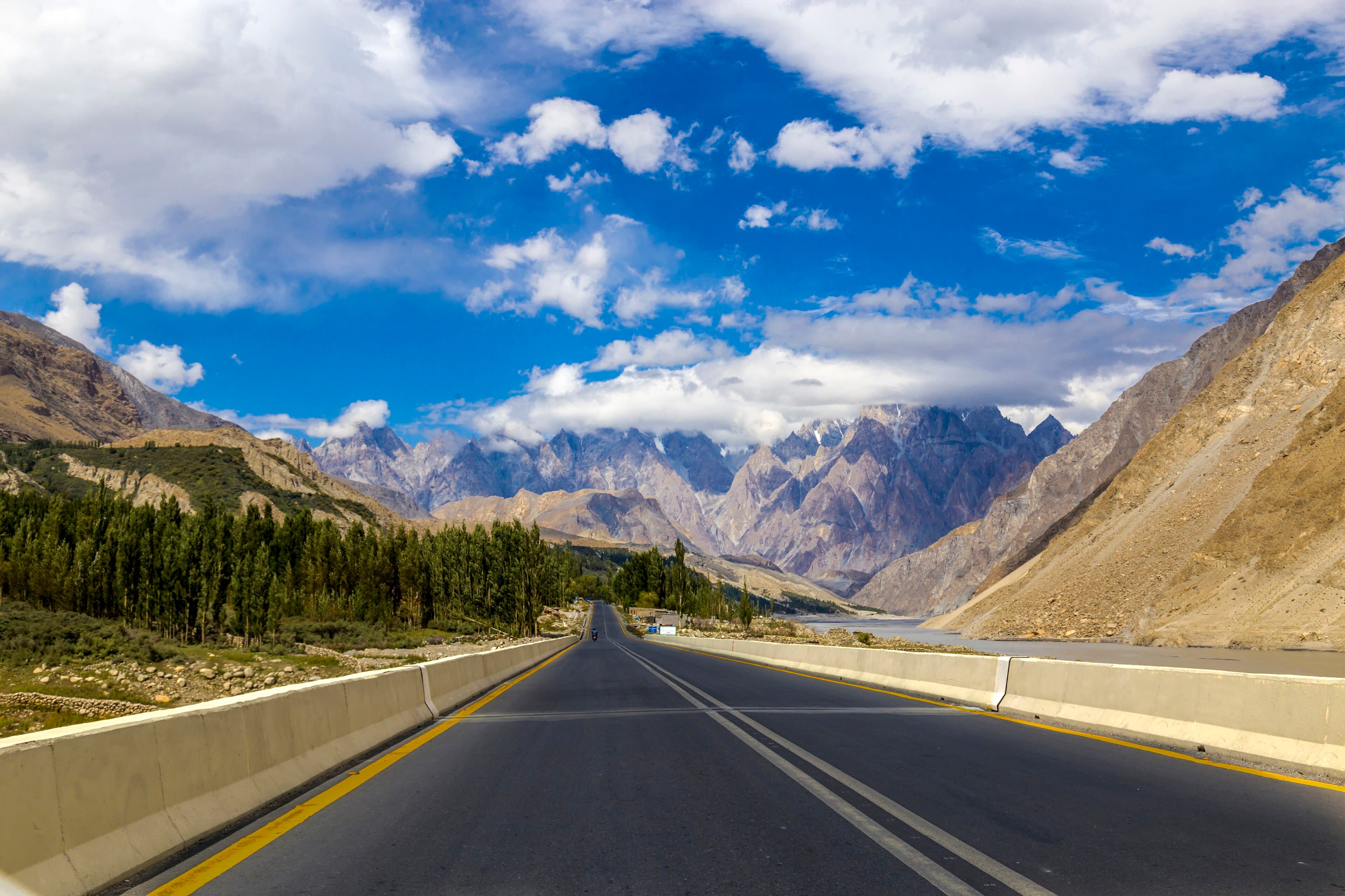 Passu Cones above the Karakoram Highway in Gojal