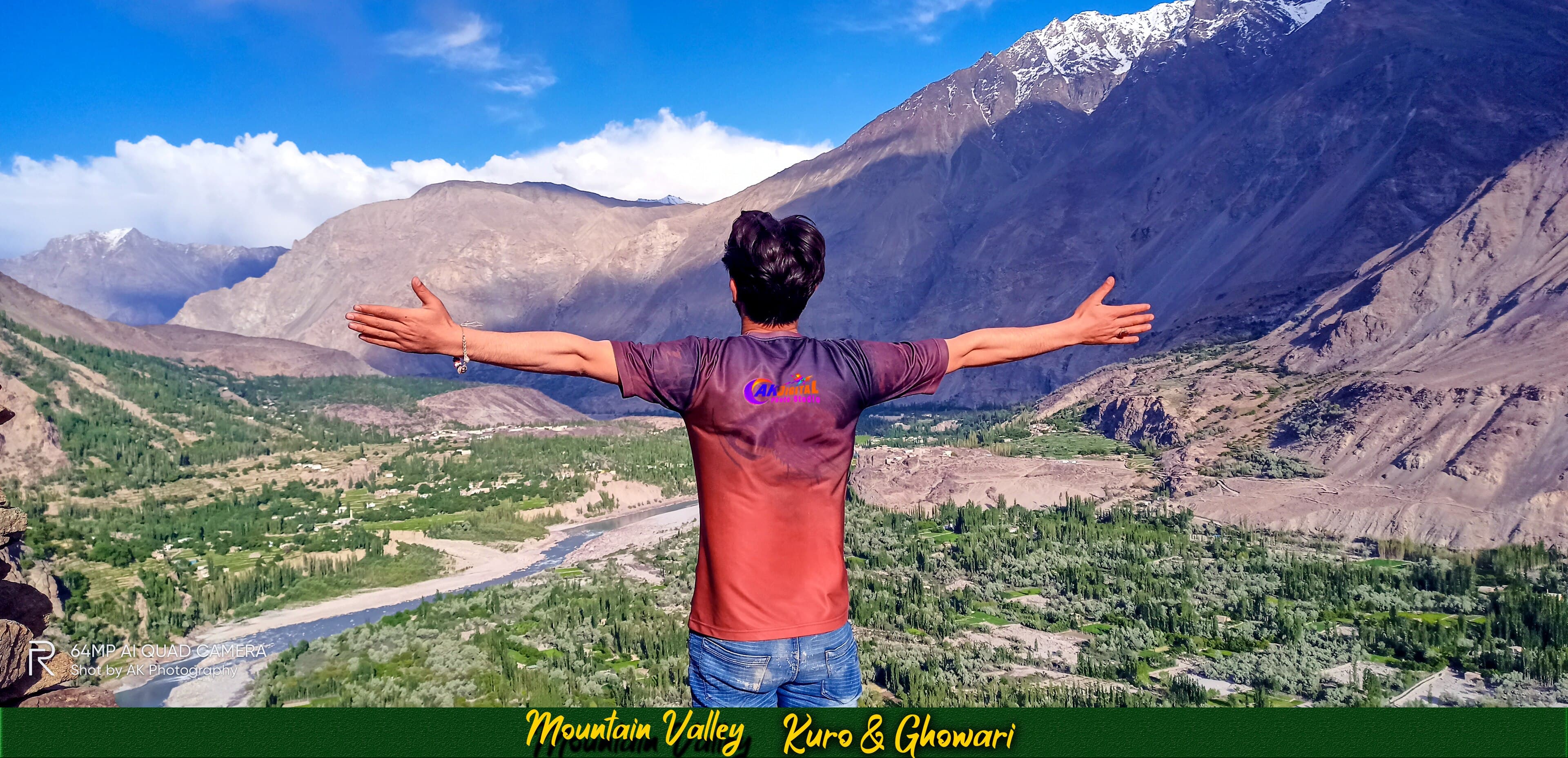 Mountain valley near Khaplu in Ghanche district