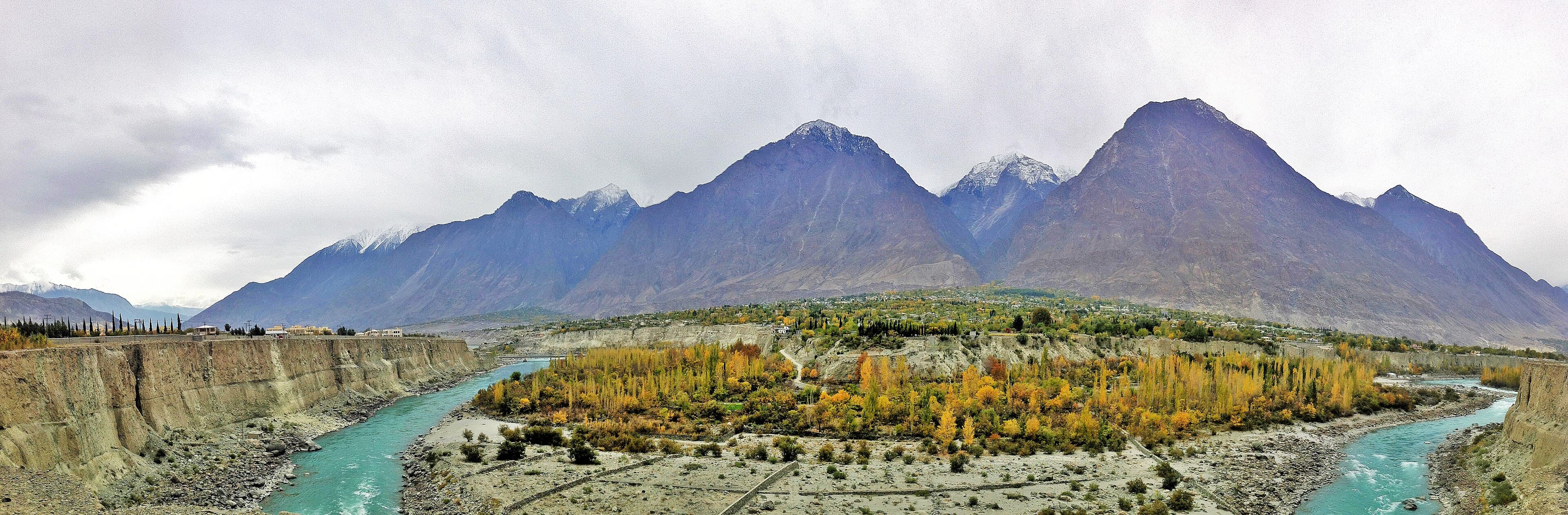 Gilgit city on the Karakoram Highway