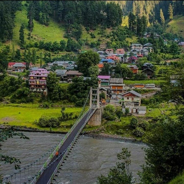 Dosut village in the Neelum Valley, Azad Kashmir